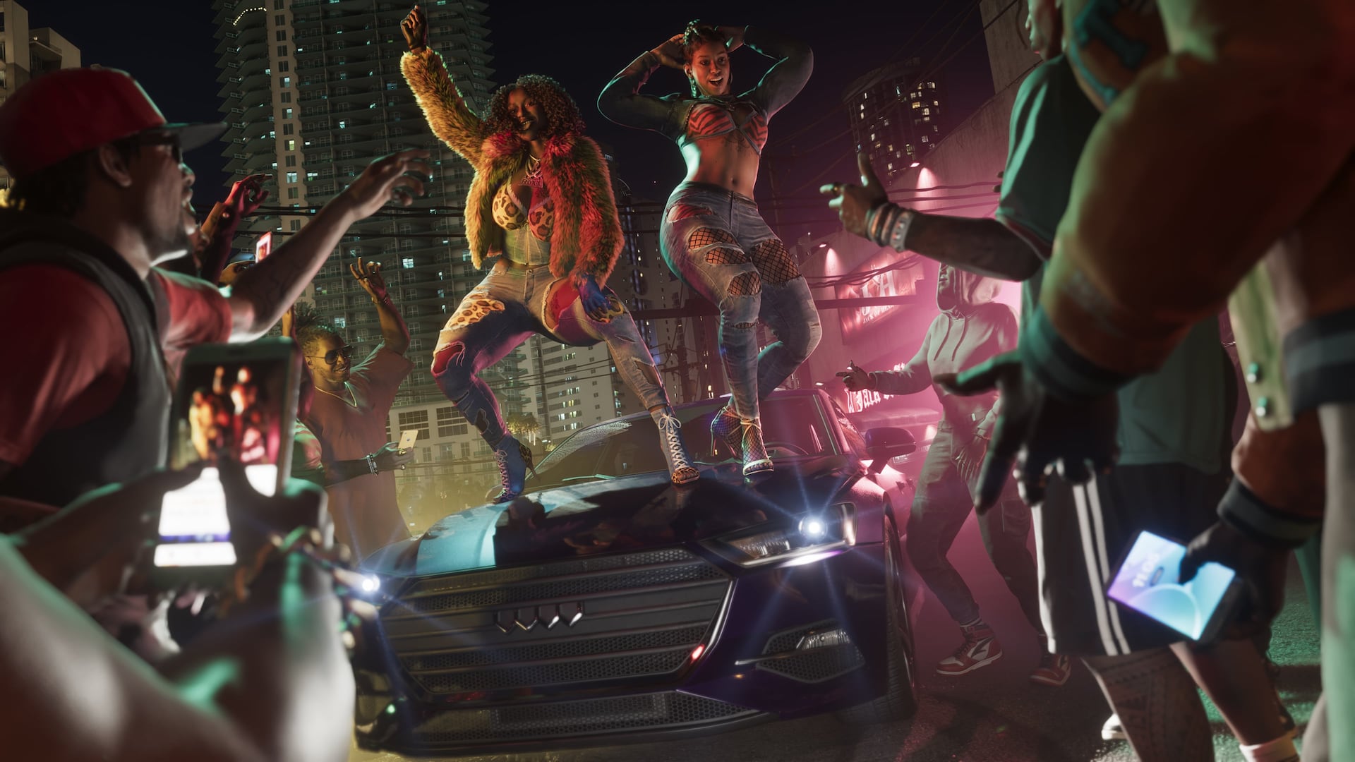 Music-driven imagery from official Grand Theft Auto VI media